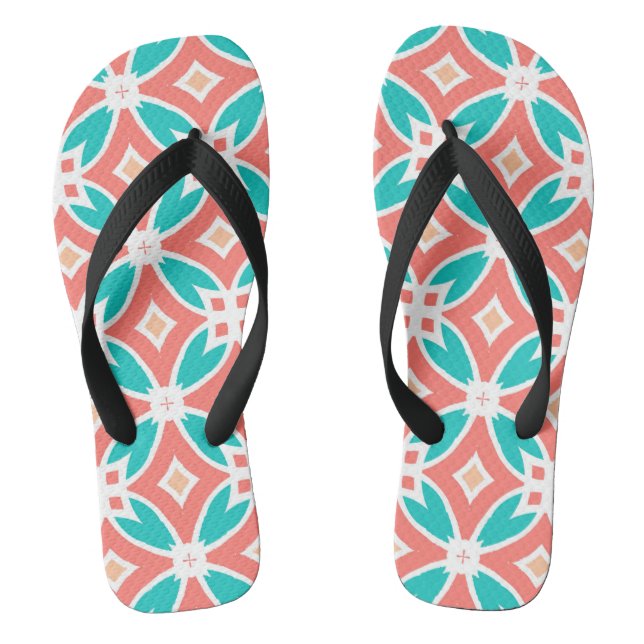 Multicolor Ethnic Pattern Jandals (Footbed)