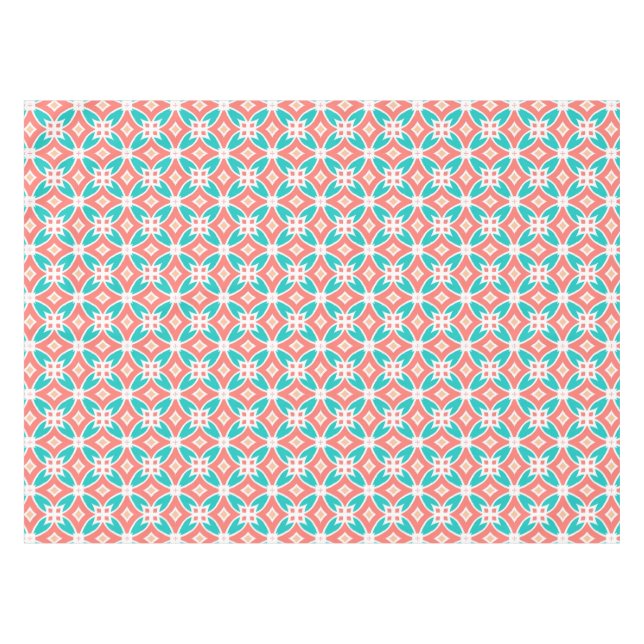 Multicolor Ethnic Pattern Tablecloth (Front (Horizontal))