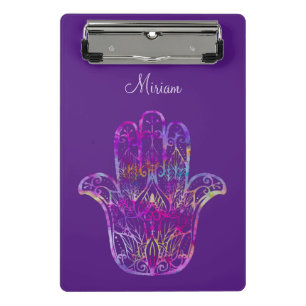 Multicolor Filigree Hamsa Mini Clipboard