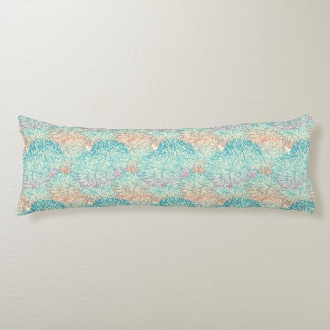 Multicolor Floral Doodle Pattern Body Cushion (Front)