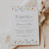 Multicolor Floral Night Before Rehearsal Dinner