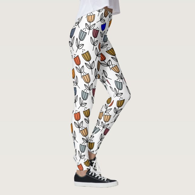 Multicolor floral pattern leggings (Right)