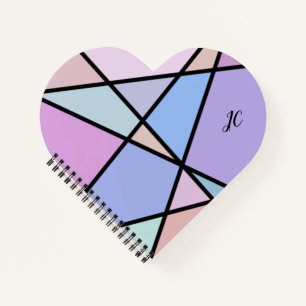 Multicolor Geometric Lines and Shapes Notebook