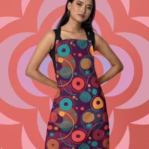 Multicolor Geometric Shapes pattern Apron