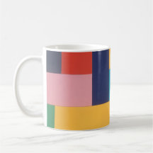 Multicolor geometrical abstract collage