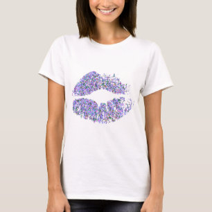 Multicolor Glitter Lips #3 T-Shirt