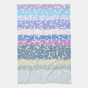 Multicolor Green/Grey/Beige/Pink/Purple/Blue Tea Towel