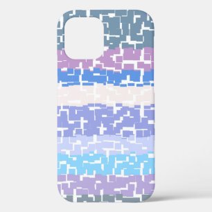 Multicolor Green/Lime/Grey/Beige/Pink/Purple/Blue iPhone 12 Case