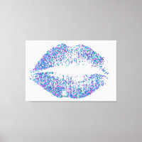 Multicolor Grit Glitter Lips #17