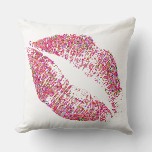 Multicolor Grit Glitter Lips #7 Cushion