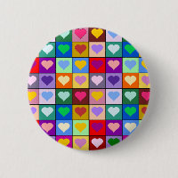 Multicolor Heart Squares