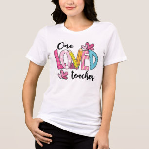 Multicolor Heartfelt Tribute – Bold & Whimsical Tri-Blend Shirt