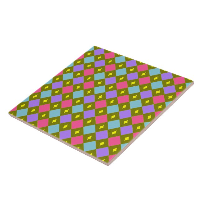 Multicolor Honeycomb Create Your Own Tile (Side)