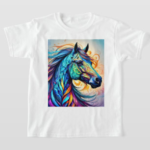 Multicolor Horse 22 colourful T-Shirt