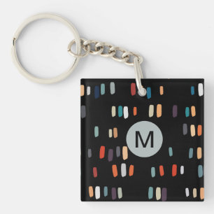 Multicolor Irregular Rectangles Key Ring