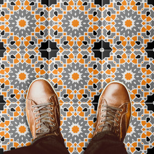 Multicolor Kaleidoscopic Mosaic Moroccan Pattern Tile
