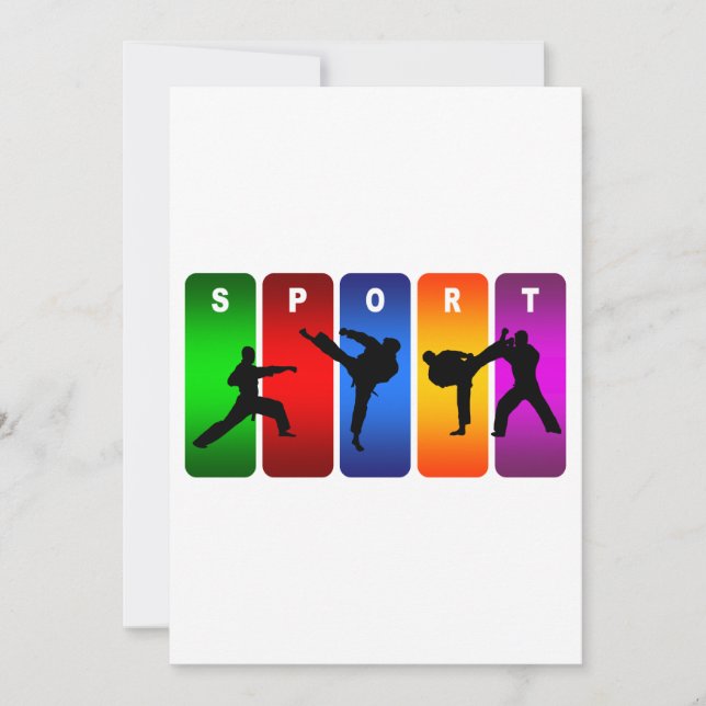 Multicolor Karate Emblem (Front)