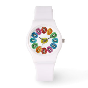 Multicolor Kiwi Pattern Watch