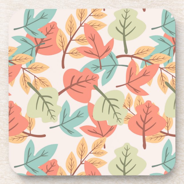 Multicolor Leaves      Coaster (Front)