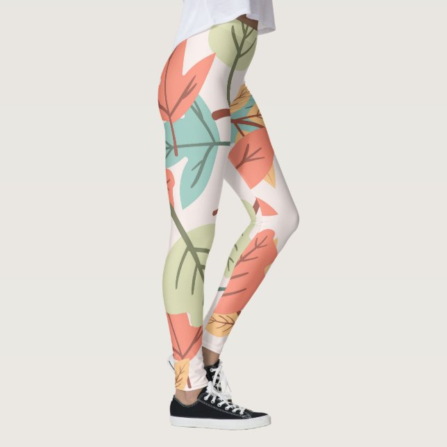 Multicolor Leaves  Leggings (Right)