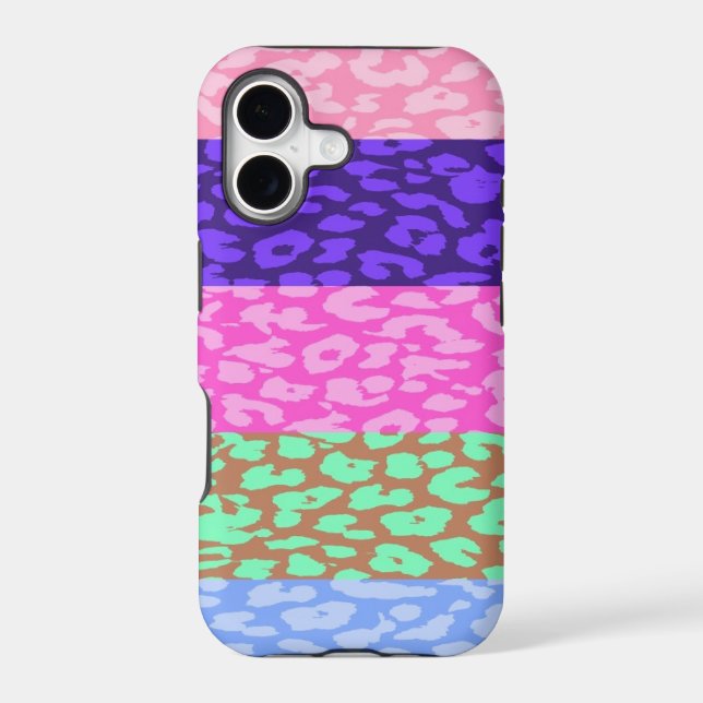 Multicolor Leopard Print Skin Stripe Pattern (Back)