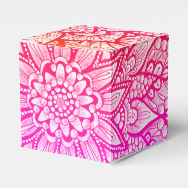 Multicolor Mandala Design Original Art  Favour Box (Front Side)