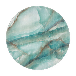 Multicolor Marble: Onyx Glass Effect. Cutting Board