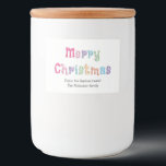 Multicolor Merry Christmas Food Container Labels<br><div class="desc">Multicolor Merry Christmas Food Container Labels,  please personalise using the online personalisation template as required,  before ordering some of these pretty festive labels.</div>