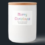 Multicolor Merry Christmas Food Container Labels<br><div class="desc">Multicolor Merry Christmas Food Container Labels,  please personalise using the online personalisation template as required,  before ordering some of these pretty festive labels.</div>