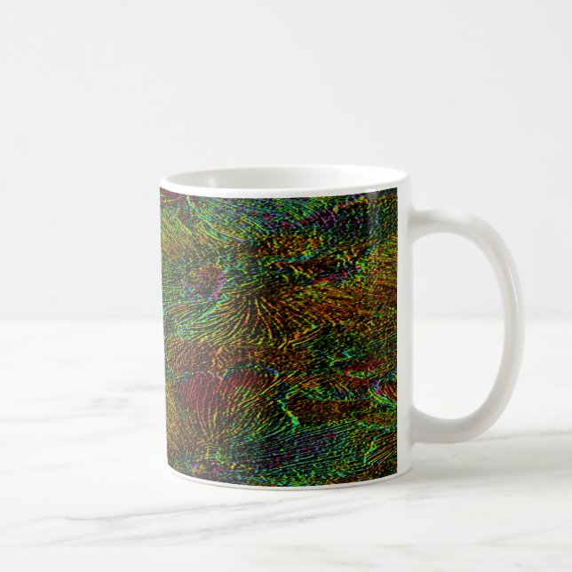 Multicolor metallic floral pattern coffee mug (Right)