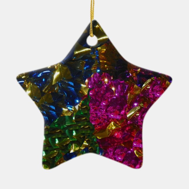 Multicolor Mix Star Ornament (Front)