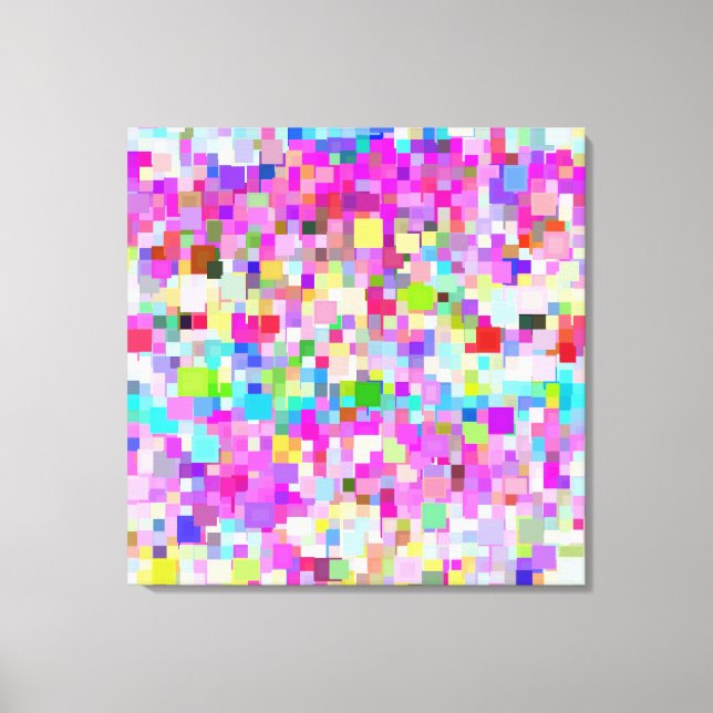 Multicolor Mosaic Pattern #2 Canvas Print (Front)