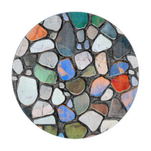 Multicolor Mosaic Stone Pattern Cutting Board