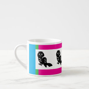 Multicolor Owl Espresso Mug