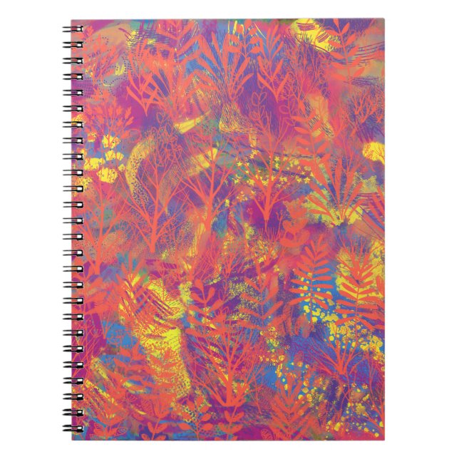 Multicolor Paint Texture Notebook (Front)