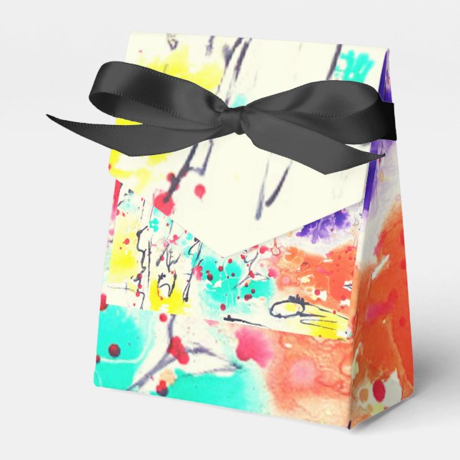 Multicolor Party favour box (Front Side)