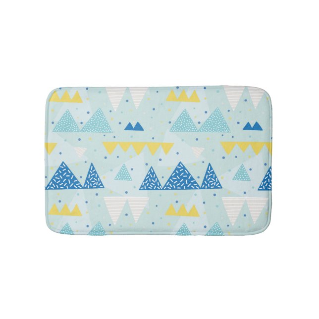 Multicolor Party: Fun Seamless Pattern. Bath Mat (Front)