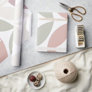 Multicolor Pastel Botanical Abstract Wrapping Paper