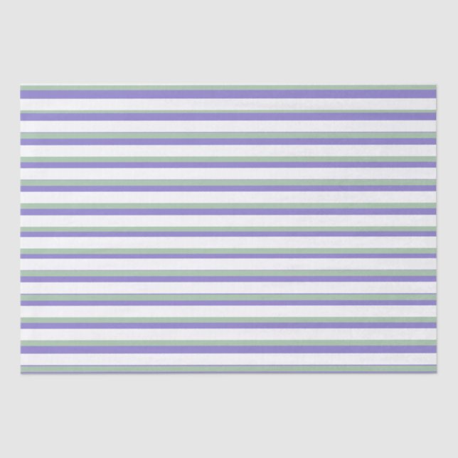 Multicolor Pastel Stripes Tissue Paper (Front)