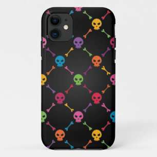 Multicolor pattern with skulls Case-Mate iPhone case