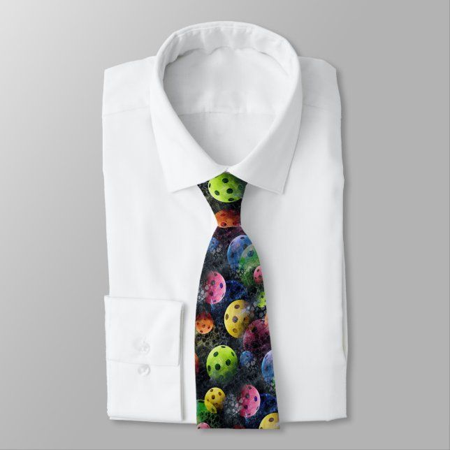 Multicolor Pickleball Neck Tie (Tied)