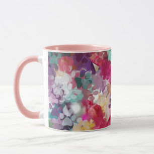 Multicolor puppy paw mug