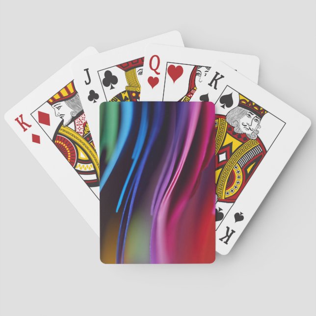 Multicolor Rainbow Fantasy Playing Cards (Back)