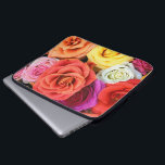 Multicolor Roses Illustration Design Laptop Sleeve<br><div class="desc">Elegant multicolor roses illustration design for laptop sleeves. Red pink purple yellow and white colour roses. Available on other products and can be requested for any of the products offered at Zazzle.</div>