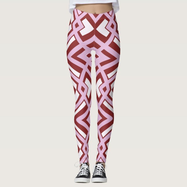 Multicolor seamless pattern "Ratti_Creative_Arts" Leggings (Front)
