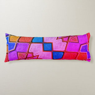 Multicolor Shades Pattern Body Pillow