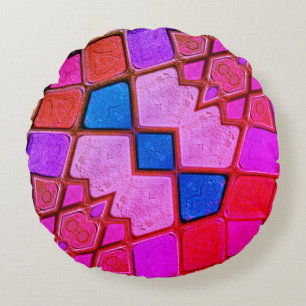 Multicolor Shades Pattern Throw Pillow