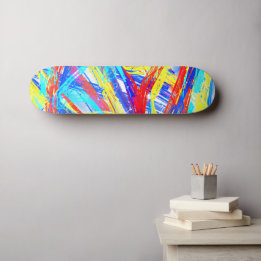 Multicolor Skateboard for Adults, Teens, Kids