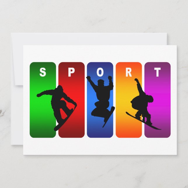 Multicolor Snowboarding Emblem (Front)