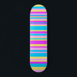 Multicolor Stripe 2 Skateboard<br><div class="desc">A cool multi-colour vector design.</div>